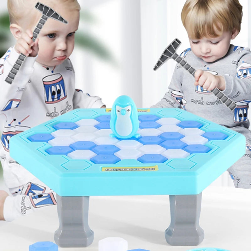 Beliebtes Eltern-Kind-Spiel: Mini Pinguin-Retter Eisblock-Falle – Lustiges Tischspiel für Kinder, Stressabbau und Dekoration