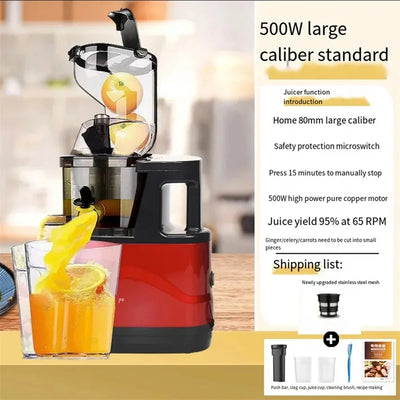 Elektrische Slow Juicer Maschine – Saftpressgerät für Obst und Gemüse