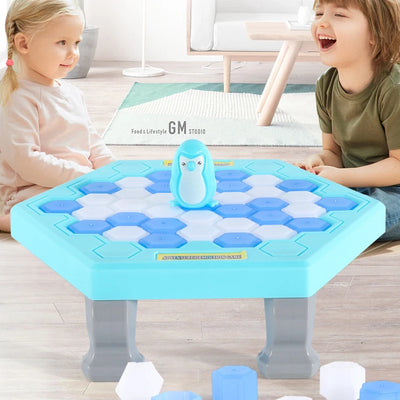 Beliebtes Eltern-Kind-Spiel: Mini Pinguin-Retter Eisblock-Falle – Lustiges Tischspiel für Kinder, Stressabbau und Dekoration