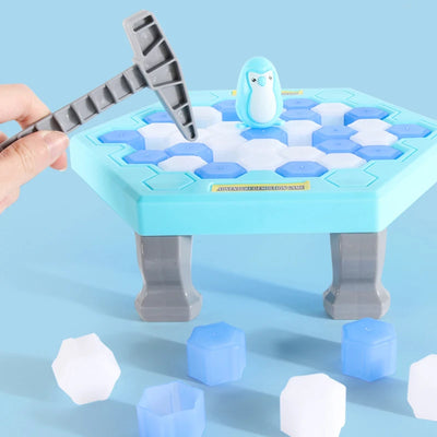 Beliebtes Eltern-Kind-Spiel: Mini Pinguin-Retter Eisblock-Falle – Lustiges Tischspiel für Kinder, Stressabbau und Dekoration