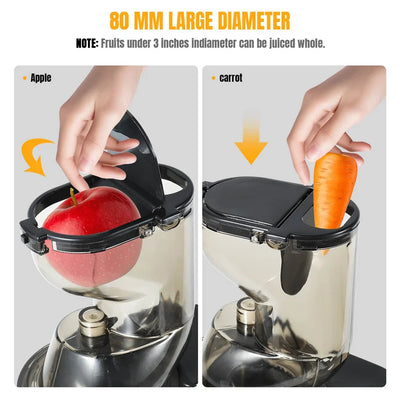 Elektrische Slow Juicer Maschine – Saftpressgerät für Obst und Gemüse