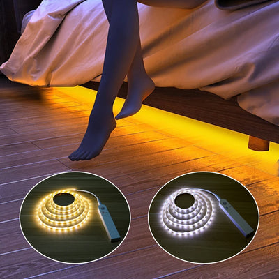 5V Smart Wandlampe 1M 2M 3M Bewegungsmelder Treppen Wandlicht