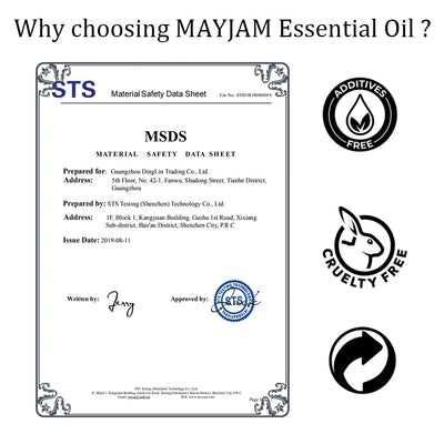 MAYJAM 10ML Ätherisches Duftöl – Lavendel, Vanille & Myrrhe für Seifen, Kerzen & Massage