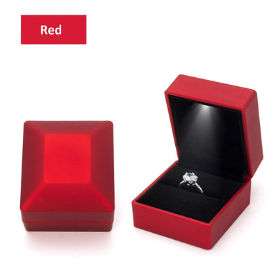 LED-Ringbox für Verlobung & Hochzeit – Schmuckgeschenkbox mit Licht