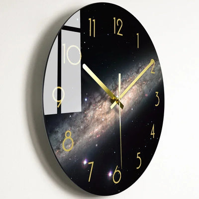 Luxuriöse Glas-Wanduhr: Moderne, leise Uhr für Wohnzimmer & Küche