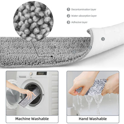 Freihändiges Bodenwisch- und Eimersystem mit waschbaren Mikrofaserpads