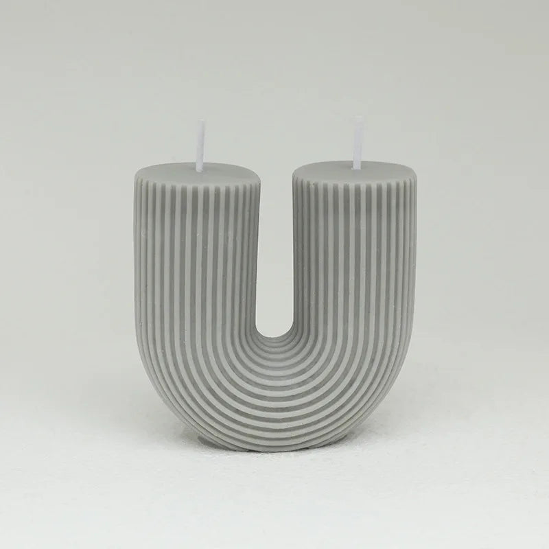 U-förmige Duftkerzen Geometrisch Regenbogenbrücke Raumdekoration Aromakerzen Home Decor Velas