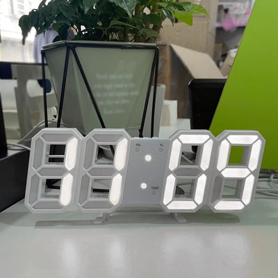 3D LED Digitaluhr – Leuchtende modische Wanduhr