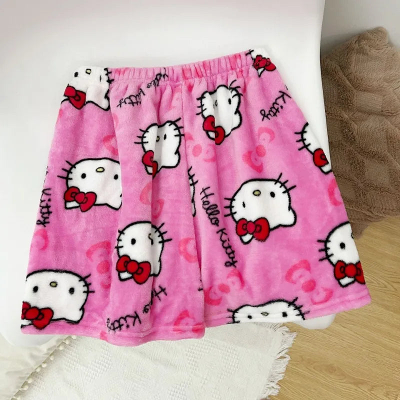 Hello Kitty Kawaii Shorts – Weiche Sommer-Pyjama-Hose für Damen