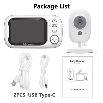 Cdycam 3.5 Zoll Wireless Video Baby Monitor mit Nachtsicht und Temperaturüberwachung