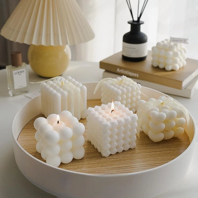 Nordic Cube Duftkerze – Kreative Geschenkidee für Weihnachten, Hochzeit, Party & Deko