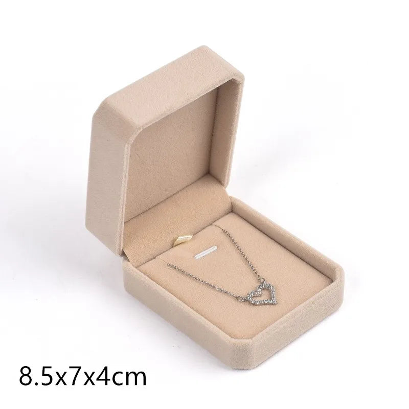 Luxuriöse Samt Schmuckbox: Organizer für Halsketten, Ringe, Armbänder & Ohrringe