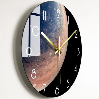 Luxuriöse Glas-Wanduhr: Moderne, leise Uhr für Wohnzimmer & Küche