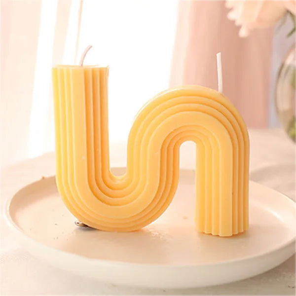 U-förmige Duftkerzen Geometrisch Regenbogenbrücke Raumdekoration Aromakerzen Home Decor Velas