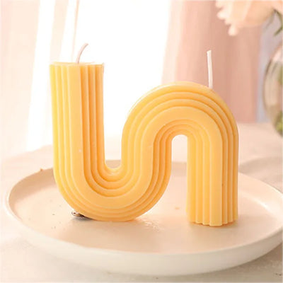 U-förmige Duftkerzen Geometrisch Regenbogenbrücke Raumdekoration Aromakerzen Home Decor Velas