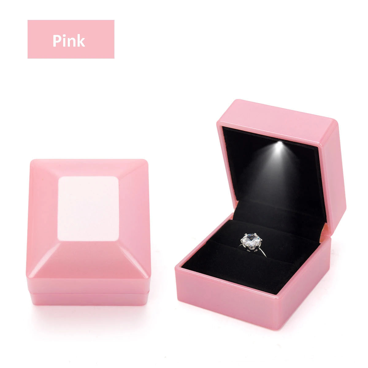 LED-Ringbox für Verlobung & Hochzeit – Schmuckgeschenkbox mit Licht