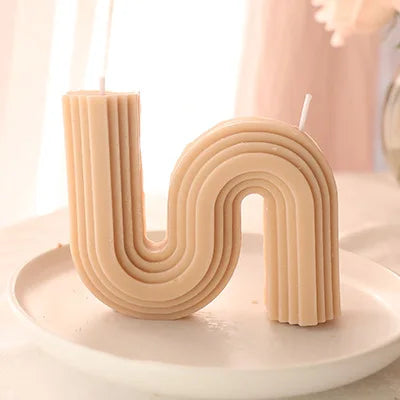 U-förmige Duftkerzen Geometrisch Regenbogenbrücke Raumdekoration Aromakerzen Home Decor Velas