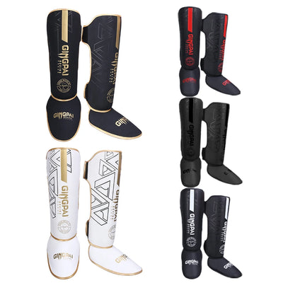 Hochwertige PU-Leder Schienbeinschoner: Ankle Support für MMA & Muay Thai Training