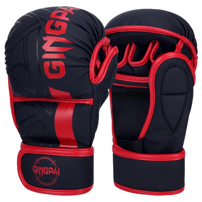 Professionelle MMA-Boxhandschuhe Halbfinger Karate Muay Thai PU Kinder & Erwachsene