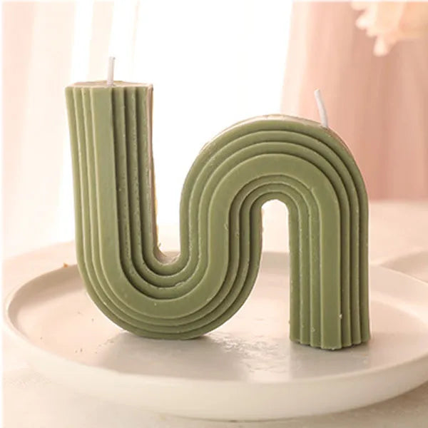 U-förmige Duftkerzen Geometrisch Regenbogenbrücke Raumdekoration Aromakerzen Home Decor Velas