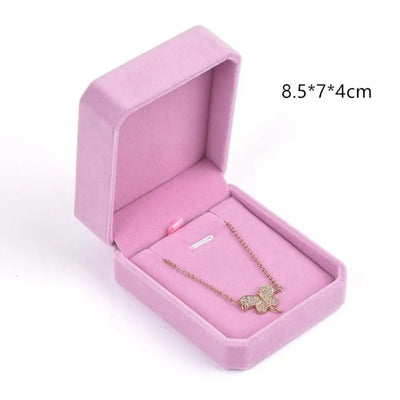Luxuriöse Samt Schmuckbox: Organizer für Halsketten, Ringe, Armbänder & Ohrringe