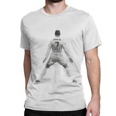 Cristiano Ronaldo CR7 T-Shirt Herren Damen Pure Baumwolle Rundhals Kurzarm 6XL