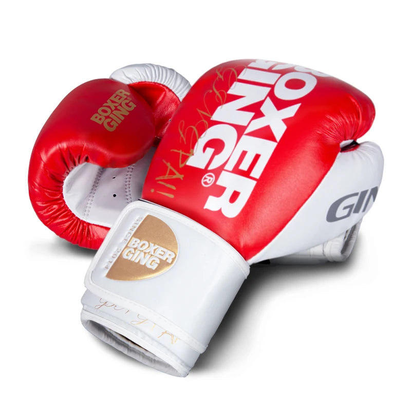 Boxhandschuhe aus PU-Leder für Muay Thai & MMA, 8-16oz, Training, für Männer & Frauen