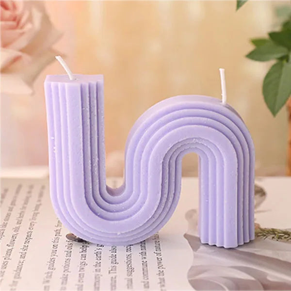 U-förmige Duftkerzen Geometrisch Regenbogenbrücke Raumdekoration Aromakerzen Home Decor Velas