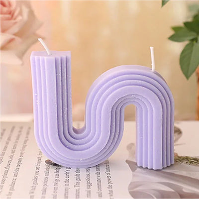 U-förmige Duftkerzen Geometrisch Regenbogenbrücke Raumdekoration Aromakerzen Home Decor Velas