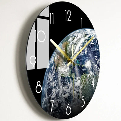Luxuriöse Glas-Wanduhr: Moderne, leise Uhr für Wohnzimmer & Küche