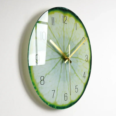 Luxuriöse Glas-Wanduhr: Moderne, leise Uhr für Wohnzimmer & Küche