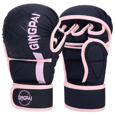 Professionelle MMA-Boxhandschuhe Halbfinger Karate Muay Thai PU Kinder & Erwachsene