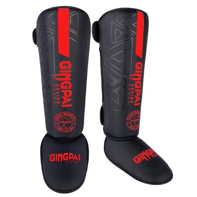 Hochwertige PU-Leder Schienbeinschoner: Ankle Support für MMA & Muay Thai Training