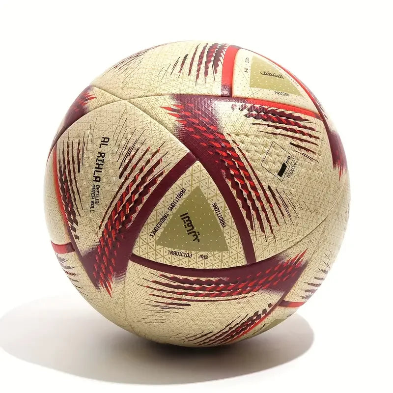 Hochwertiger Fußball Größe 5: Nahtloses PU-Material für Training & Spiele
