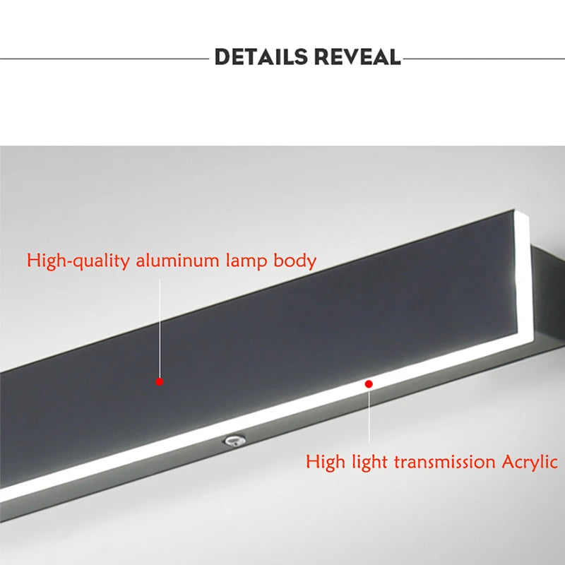 Wasserdichte LED-Wandlampe für außen, IP65, Aluminium, für Garten und Terrasse