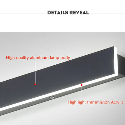 Wasserdichte LED-Wandlampe für außen, IP65, Aluminium, für Garten und Terrasse