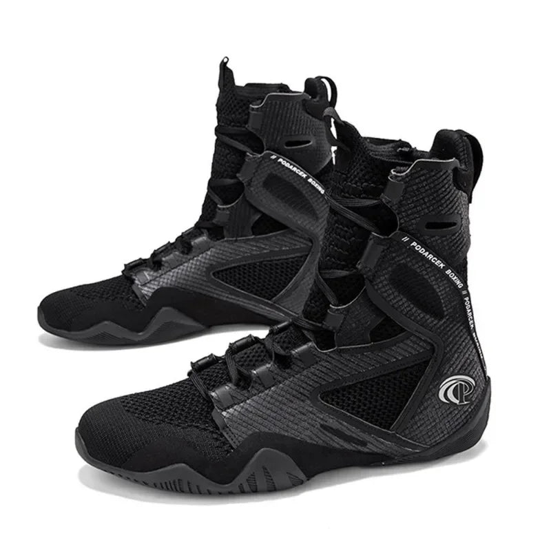 High-Top Ringerschuhe – Rutschfest, Atmungsaktiv & Komfortabel – Herren Sanda & Boxschuhe