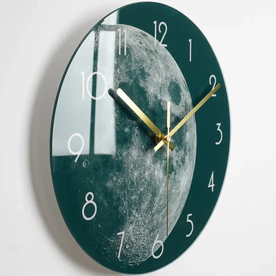 Luxuriöse Glas-Wanduhr: Moderne, leise Uhr für Wohnzimmer & Küche