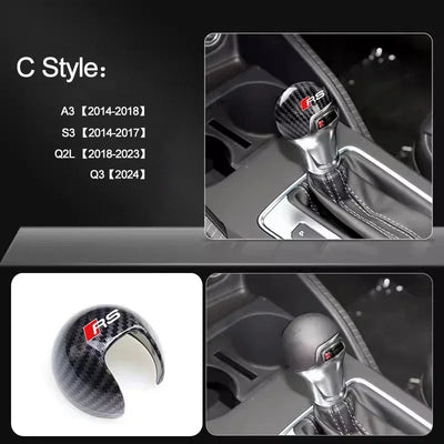 Schaltknauf-Abdeckung für Audi RS & Modelle – Stylischer Getriebegriffschutz