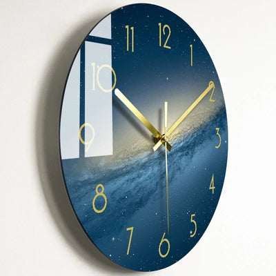 Luxuriöse Glas-Wanduhr: Moderne, leise Uhr für Wohnzimmer & Küche
