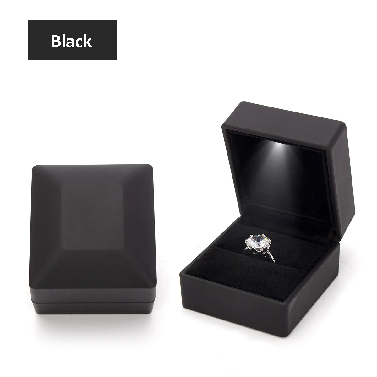 LED-Ringbox für Verlobung & Hochzeit – Schmuckgeschenkbox mit Licht