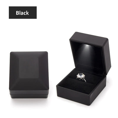 LED-Ringbox für Verlobung & Hochzeit – Schmuckgeschenkbox mit Licht