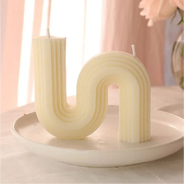 U-förmige Duftkerzen Geometrisch Regenbogenbrücke Raumdekoration Aromakerzen Home Decor Velas