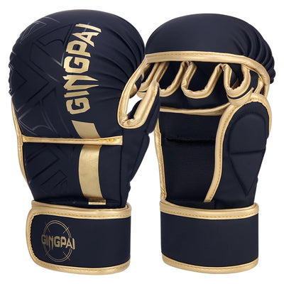 Professionelle MMA-Boxhandschuhe Halbfinger Karate Muay Thai PU Kinder & Erwachsene