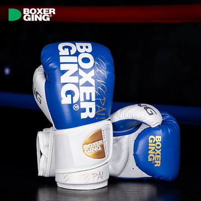 Boxhandschuhe aus PU-Leder für Muay Thai & MMA, 8-16oz, Training, für Männer & Frauen