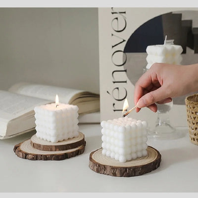 Nordic Cube Duftkerze – Kreative Geschenkidee für Weihnachten, Hochzeit, Party & Deko