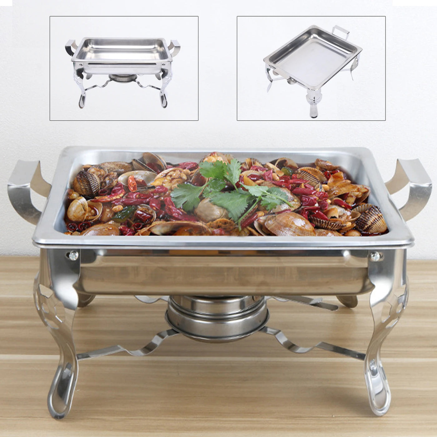 6L Chafing Dish Speisewärmer – Für Buffet, Küche & Bankett