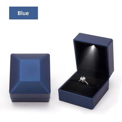 LED-Ringbox für Verlobung & Hochzeit – Schmuckgeschenkbox mit Licht
