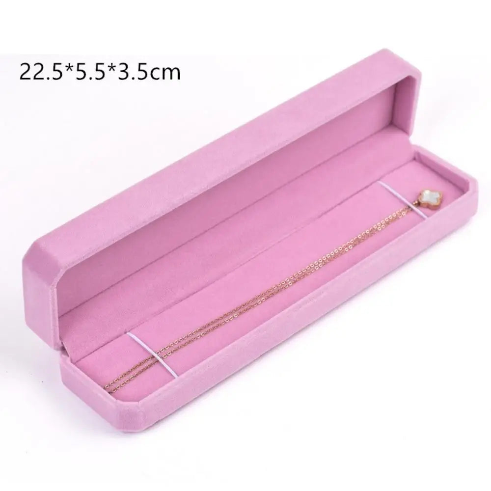 Luxuriöse Samt Schmuckbox: Organizer für Halsketten, Ringe, Armbänder & Ohrringe