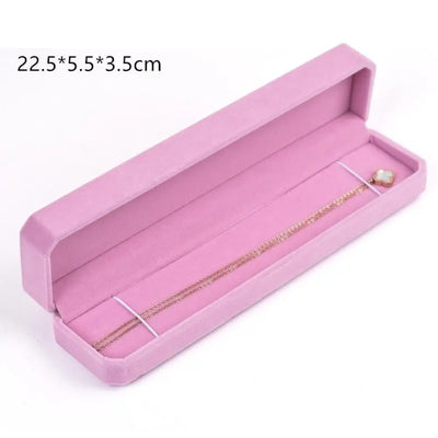 Luxuriöse Samt Schmuckbox: Organizer für Halsketten, Ringe, Armbänder & Ohrringe